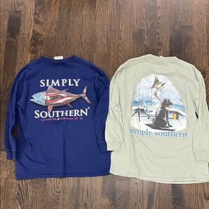 Simply Southern Kids Long Sleeve Tees Small